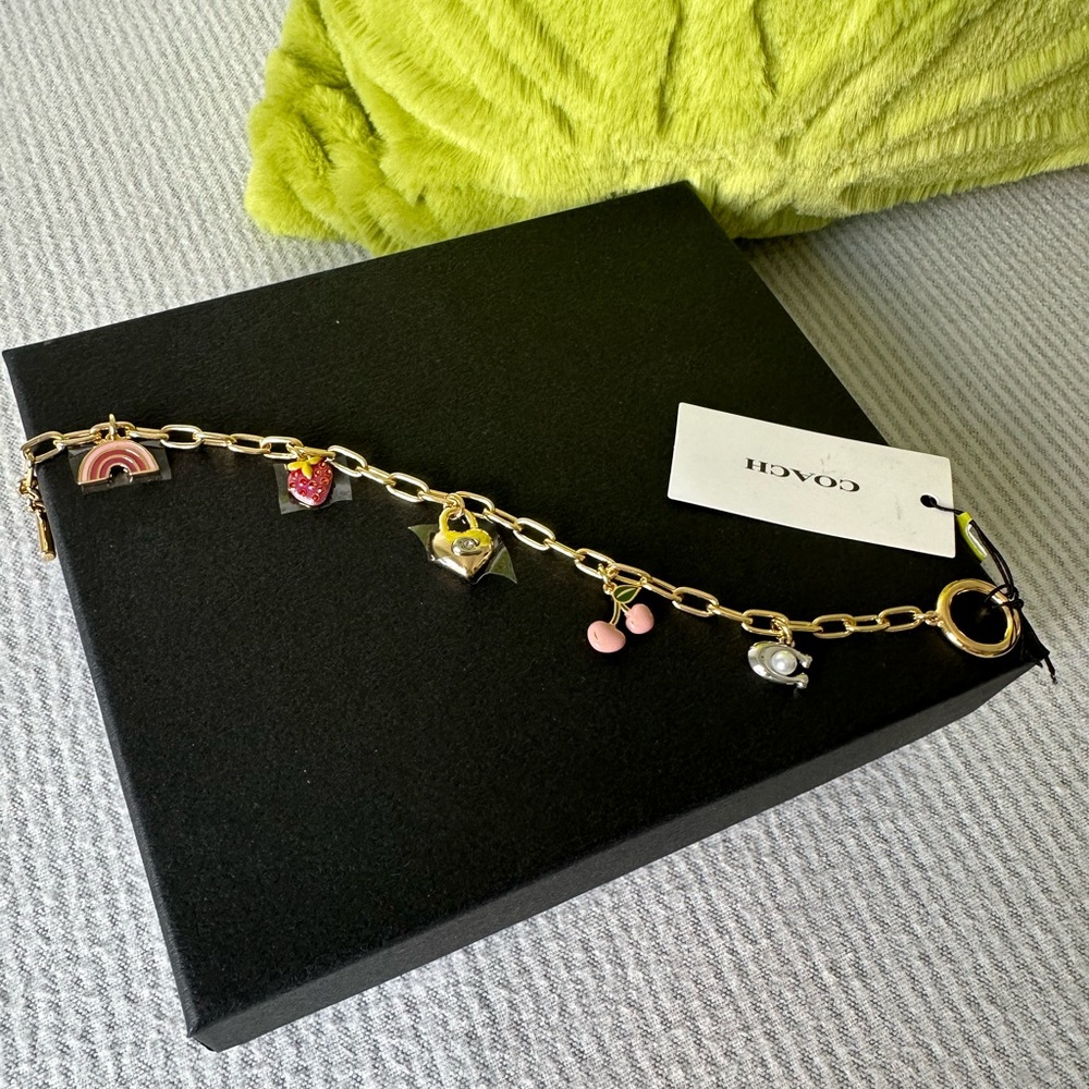 Coach cherry charm bracelet